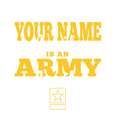 personalized Army Family design