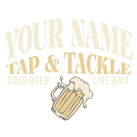 personalized Tap and Tackle design