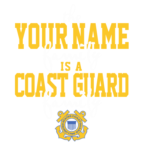 personalized Coast Guard Family design