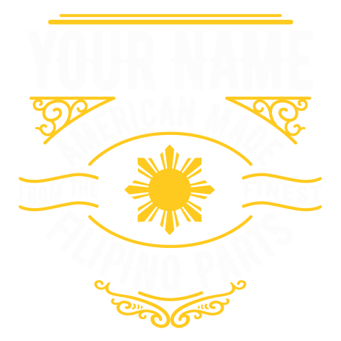 personalized Filipino Parts design
