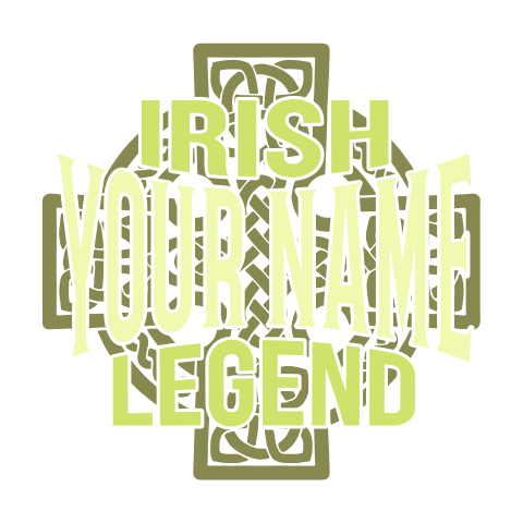 personalized Irish Legend design