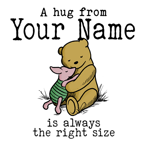 personalized A Hug design