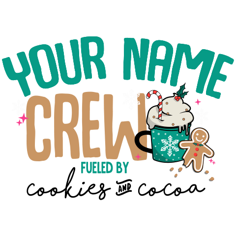 personalized Cookies And Cocoa design