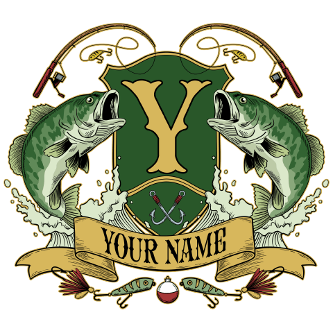 personalized Bass Coat Of Arms design