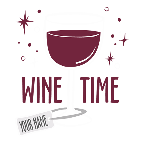 personalized Wine Time design
