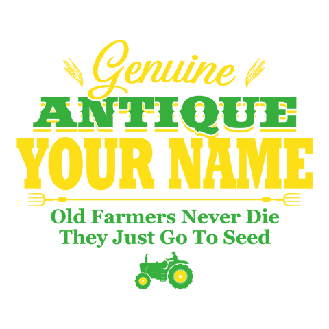 personalized Genuine Antique Farmer design