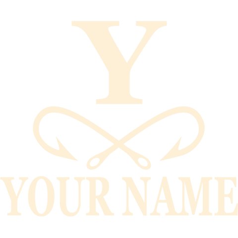 personalized Fishing Monogram design