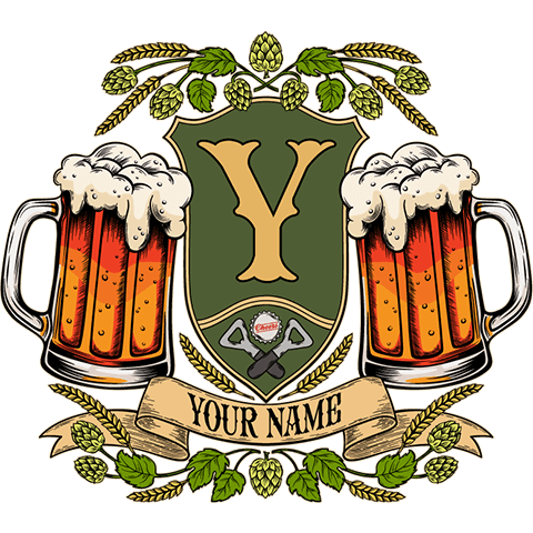 personalized Beer Coat Of Arms design