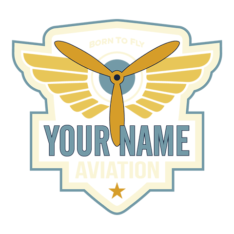 personalized Aviation Patch design