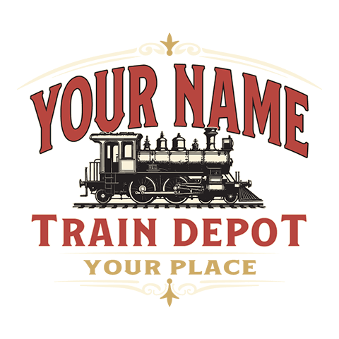 personalized Train Depot design