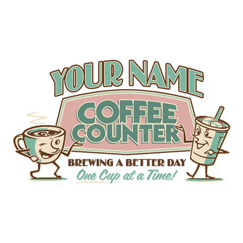 personalized Coffee Counter design