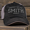 Property of Family Black/Charcoal Embroidered Trucker Hat ALT1 Thumbnail