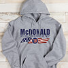 For President Sports Grey Adult Hooded Sweatshirt ALT1 Thumbnail