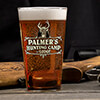 Hunting Camp Clear Pint Glass - Color Printed (set of 4) ALT1 Thumbnail