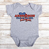 Made in the USA Sports Grey Baby Bodysuit ALT1 Thumbnail