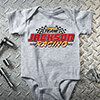 Classic Racing Team Sports Grey Baby Bodysuit ALT1 Thumbnail