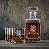 Scottish Lion Clear 1 Decanter 4 Rocks Glass Gift Set ALT1 Thumbnail