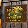 Deer Hunting Camp NA Tin Sign 16 x 12.5 ALT1 Thumbnail