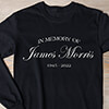 In Memory Of Black Adult Long Sleeve ALT1 Thumbnail