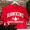 Christmas Varsity Red Adult T-Shirt ALT1 Thumbnail