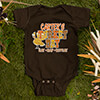 Turkey Day Dark Chocolate Baby Bodysuit ALT1 Thumbnail