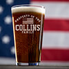 Property of Flag Clear Pint Glass - Engraved (single) ALT1 Thumbnail