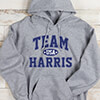 Team USA Sports Grey Adult Hooded Sweatshirt ALT1 Thumbnail