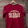 I Survived Reunion Cardinal Red Adult T-Shirt ALT1 Thumbnail