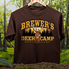 Deer Camp Dark Chocolate Adult T-Shirt ALT1 Thumbnail