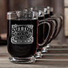Wood Carving Clear Coffee Mug - Engraved (set of 4) ALT1 Thumbnail