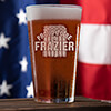 Proud To Be Clear Pint Glass - Engraved (single) ALT1 Thumbnail
