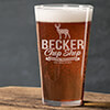 Chop Shop Clear Pint Glass - Engraved (set of 4) ALT1 Thumbnail
