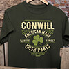 Irish Parts Forest Green Adult T-Shirt ALT1 Thumbnail