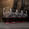 Wine Cellars Clear Stemless Wine Glass - Engraved (set of 4) ALT1 Thumbnail