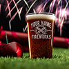 Fireworks Clear Pint Glass - Engraved (single) ALT1 Thumbnail