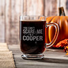 Can't Scare Me Clear Coffee Mug - Engraved (single) ALT1 Thumbnail
