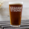 Strong Clear Pint Glass - Engraved (single) ALT1 Thumbnail
