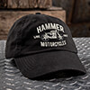 Motorcycles Black Embroidered Hat ALT1 Thumbnail