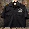 Motorcycles Black Embroidered Work Shirt ALT1 Thumbnail