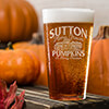 Pumpkins Clear Pint Glass - Engraved (set of 4) ALT1 Thumbnail