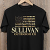 American Outdoor Company Black Adult T-Shirt ALT1 Thumbnail