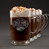 Pumpkin Pie Clear Coffee Mug - Engraved (set of 2) ALT1 Thumbnail