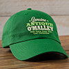 Genuine Irish Antique Kelly Green Embroidered Hat ALT1 Thumbnail