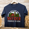Life Is Better Farm Navy Adult T-Shirt ALT1 Thumbnail