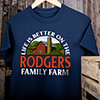 Life Is Better Farm Navy Adult T-Shirt ALT2 Thumbnail