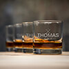 Golf Clear Rocks Glass - Engraved (set of 4) ALT2 Thumbnail