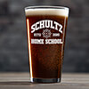 Homeschool 2020 Clear Pint Glass - Color Printed (single) ALT1 Thumbnail