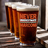 Never Underestimate Italian Clear Pint Glass - Color Printed (set of 4) ALT1 Thumbnail