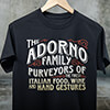 Italian Hand Gestures Black Adult T-Shirt ALT1 Thumbnail
