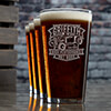 High-Performance Hot Rods Clear Pint Glass - Engraved (set of 4) ALT1 Thumbnail